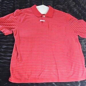 Red Striped Polo Shirt
